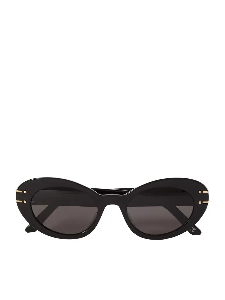 DIOR Eyewear Diorsignature B3u Cat-eye Acetate And Gold-tone Sunglasses