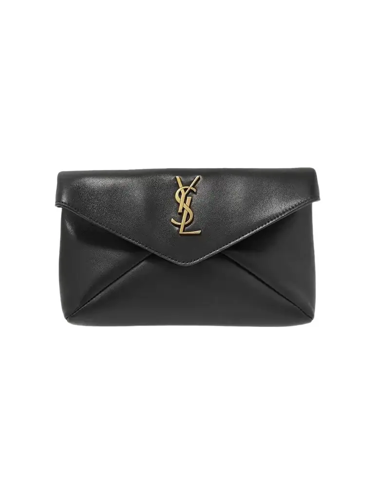 Saint Laurent Cassandre Small Leather Clutch