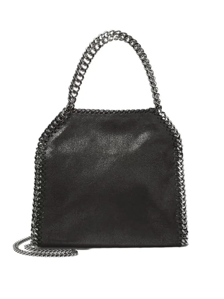 Stella McCartney The Falabella Mini Vegetarian Brushed-leather Shoulder Bag