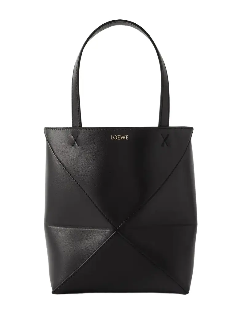 Loewe Puzzle Fold Convertible Mini Leather Tote