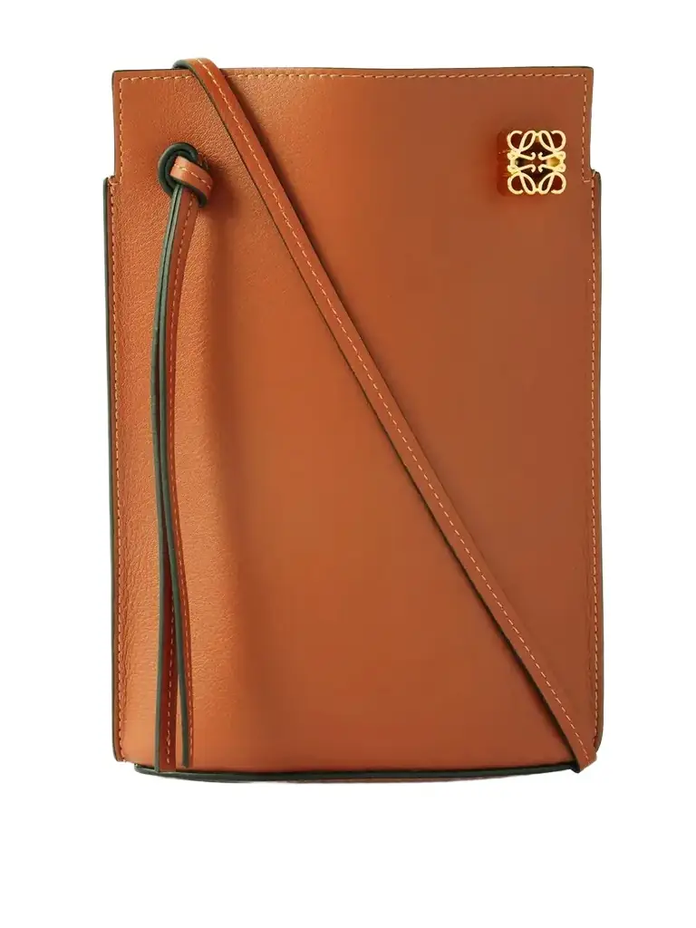 Loewe Dice Pocket Embellished Leather Shoulder Bag
