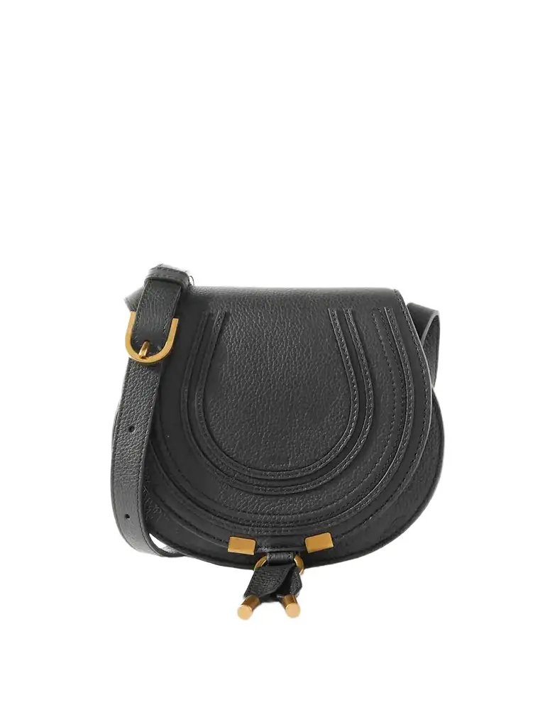Chloé Marcie Mini Textured-leather Shoulder Bag