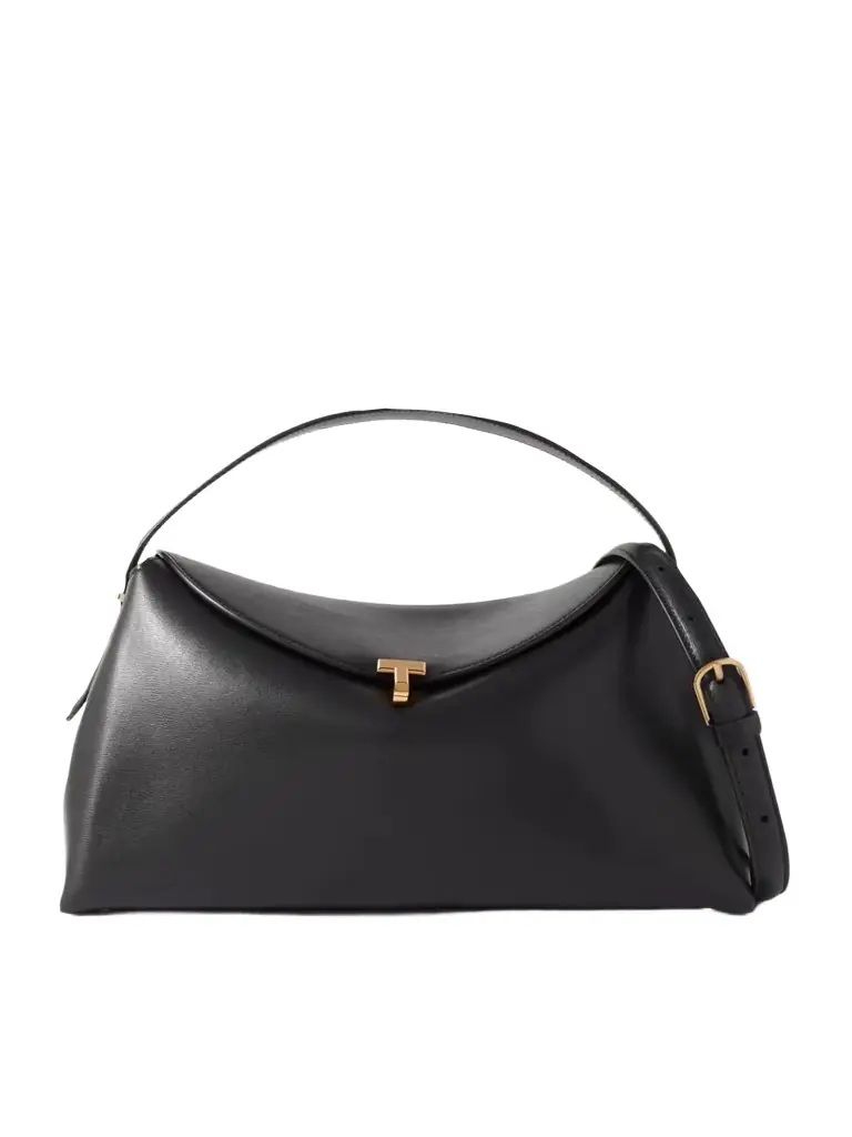 TOTEME T-lock Leather Shoulder Bag