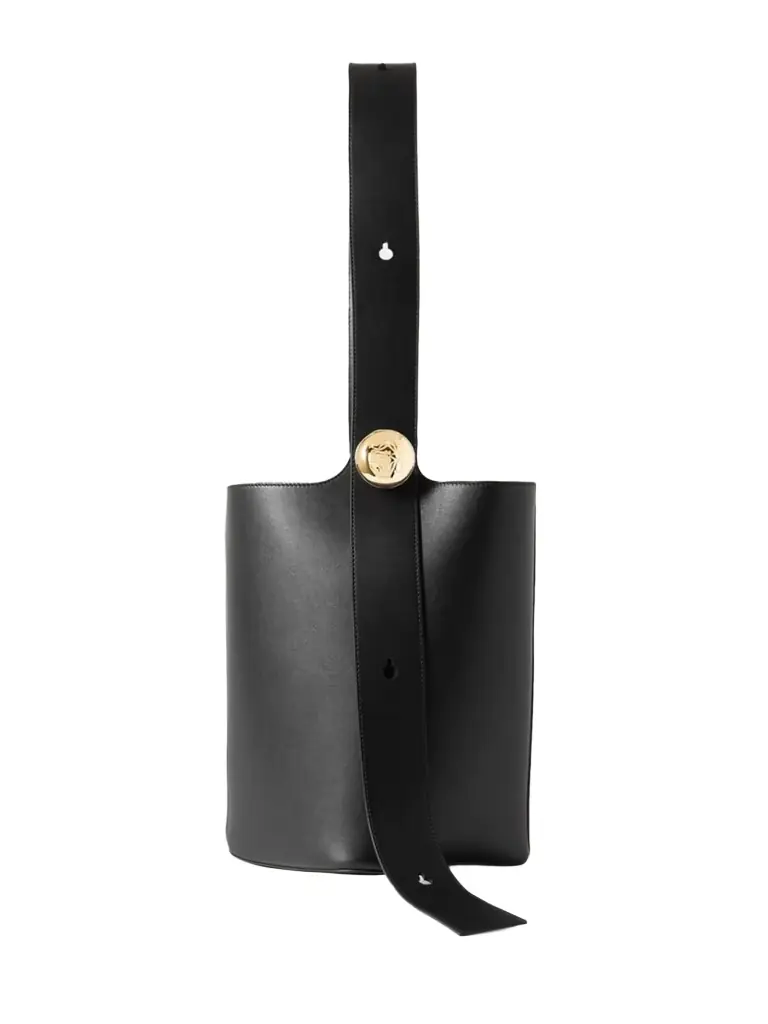 Loewe Pebble Embellished Leather Bucket Bag
