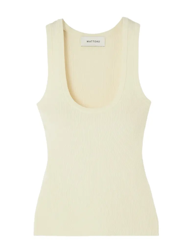 Matteau + Net Sustain Ribbed-knit Tank