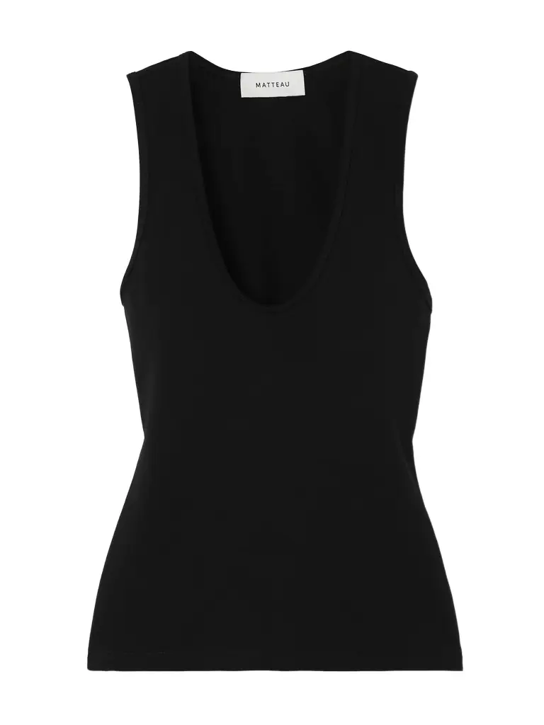 Matteau + Net Sustain Organic Cotton-blend Jersey Tank