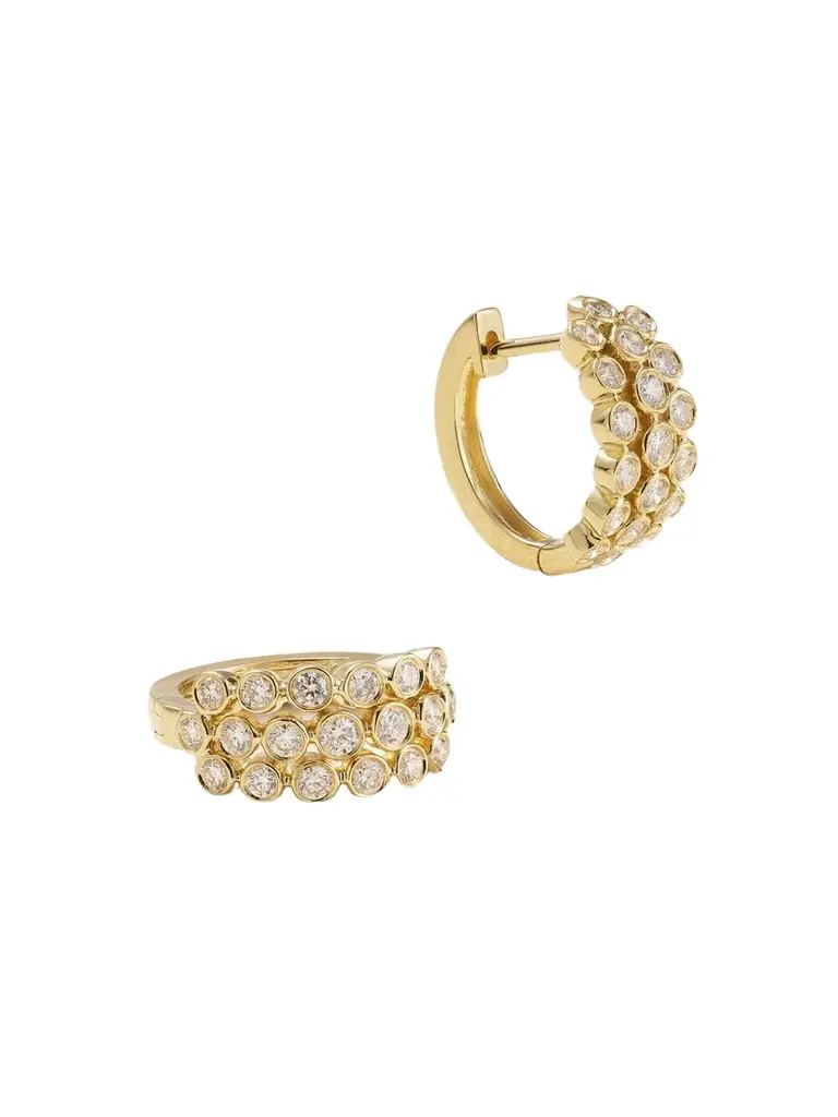 Anita Ko 18-karat Gold Diamond Hoop Earrings