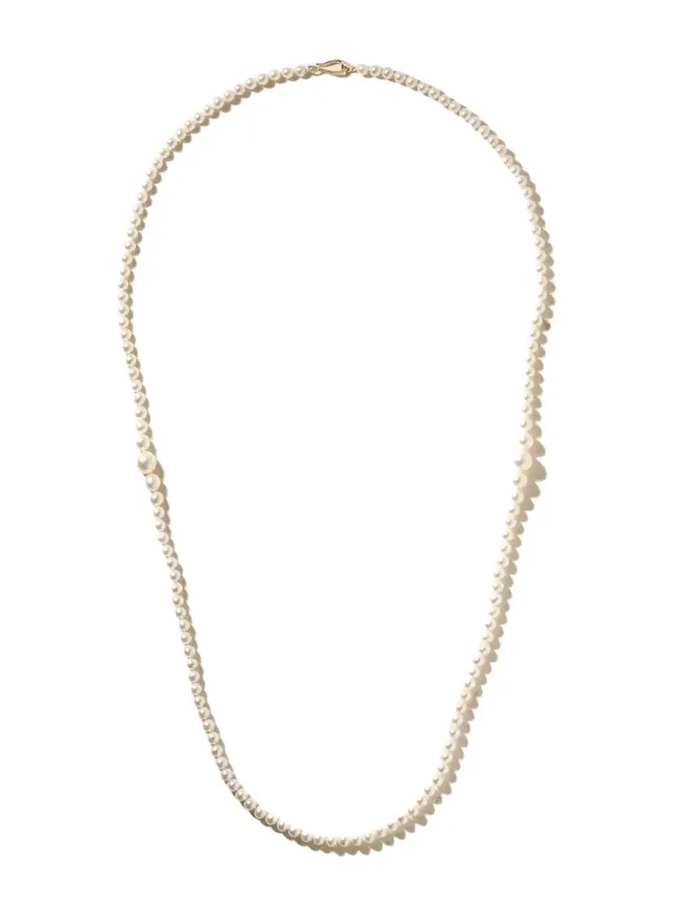 Mizuki 14-karat Gold Pearl Necklace
