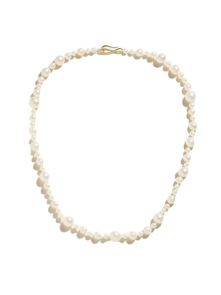 Mizuki 14-karat Gold Pearl Necklace