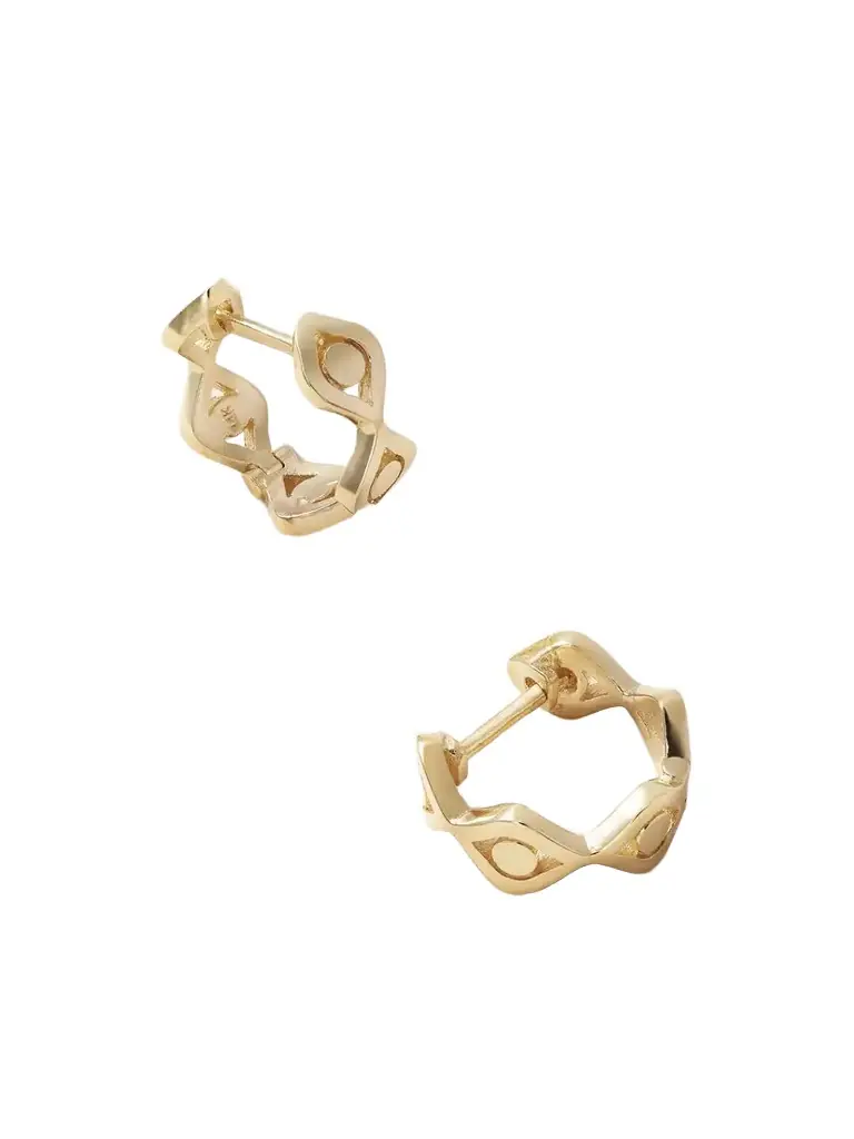 Sydney Evan Evil Eye 14-karat Gold Earrings