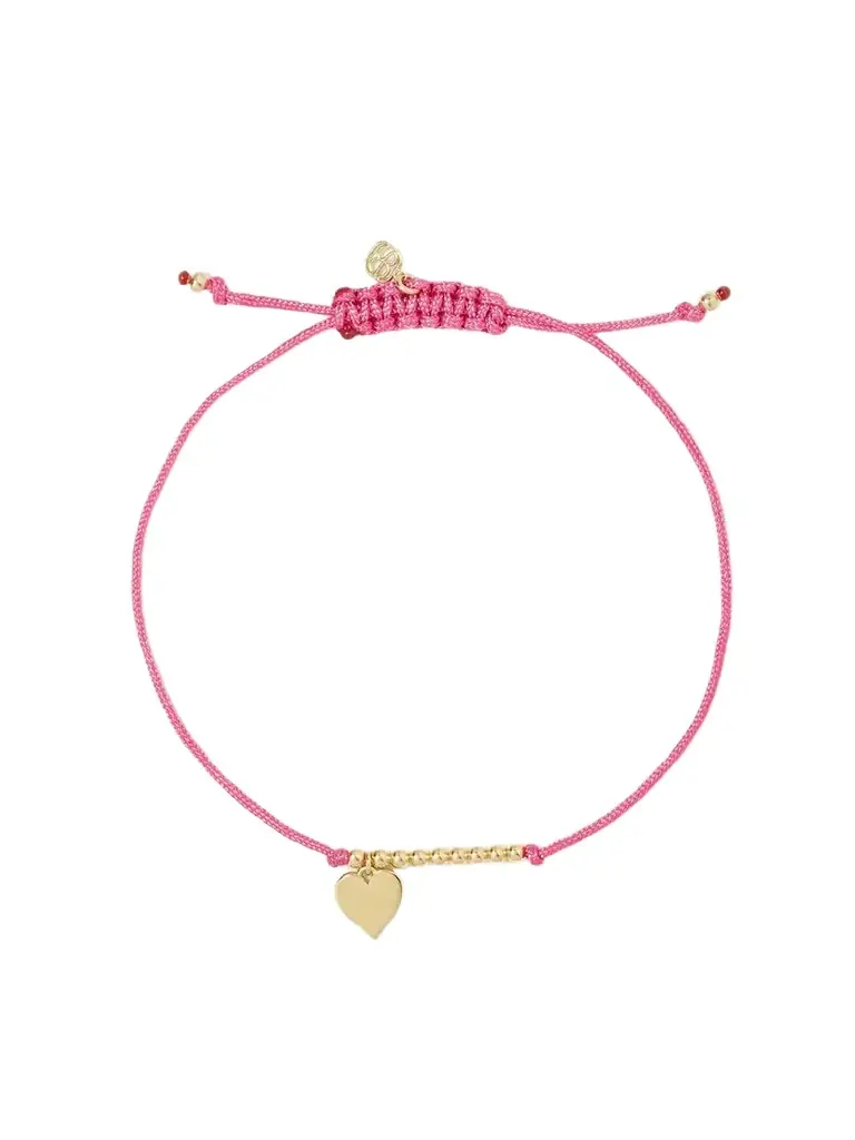 Sydney Evan Pure Heart 14-karat Gold Cord Bracelet