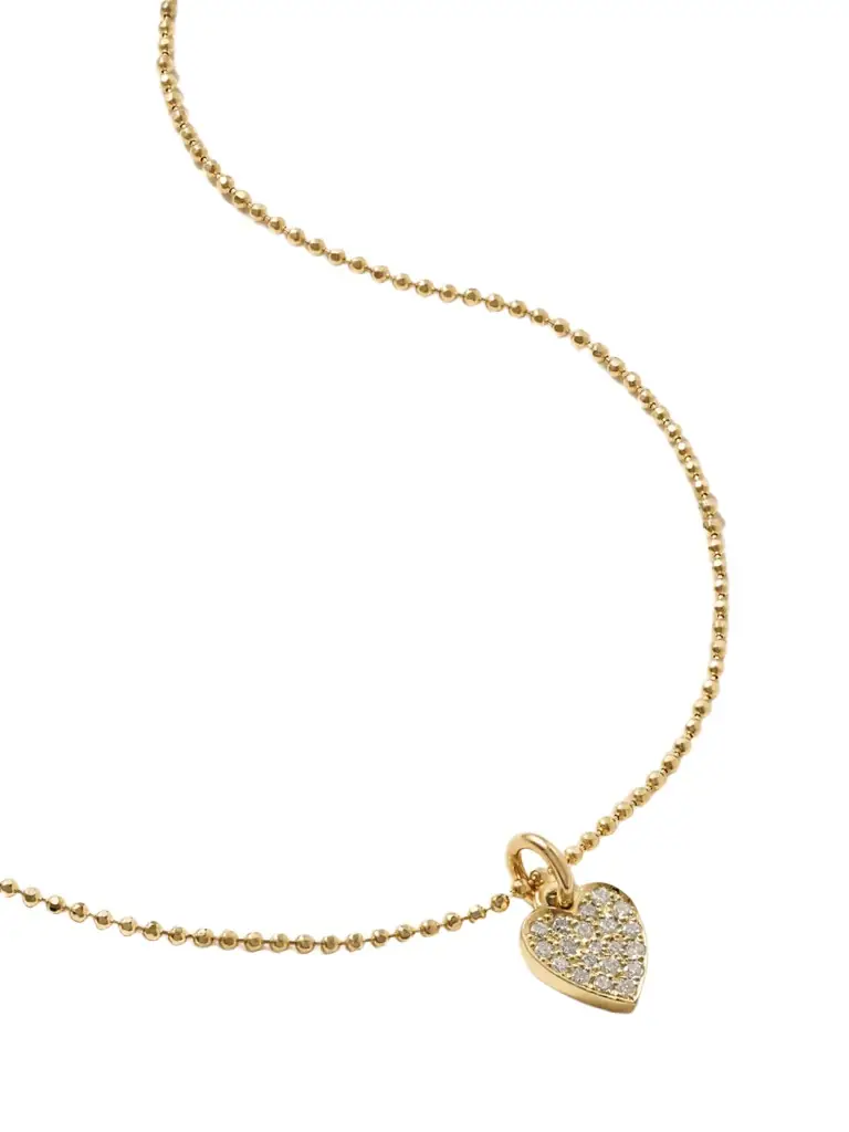 Jennifer Meyer Heart 18-karat Gold Diamond Necklace