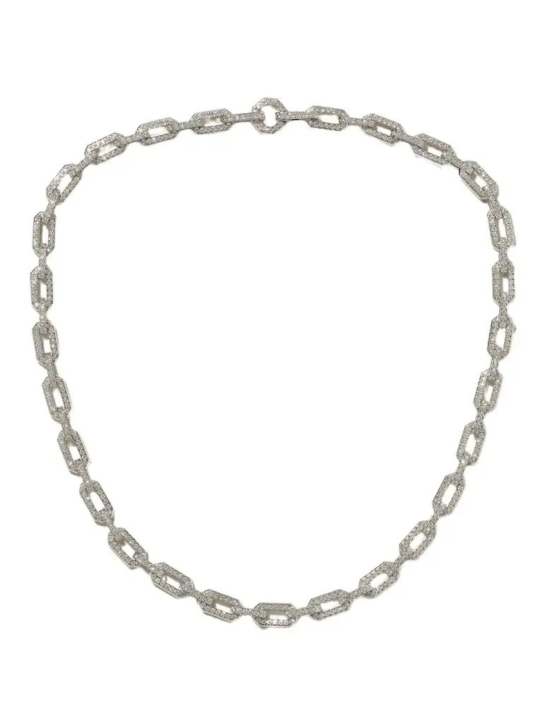 David Yurman 18-karat White Gold Diamond Necklace