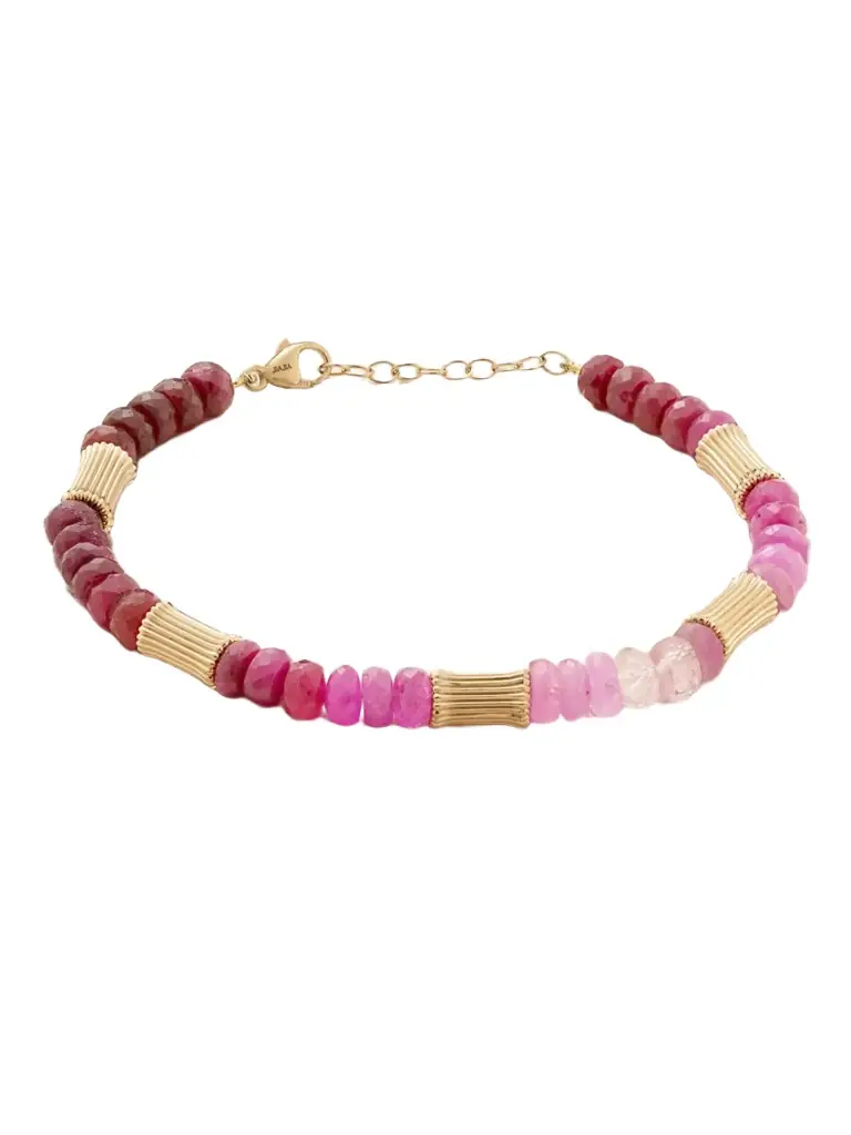 JIA JIA Jumbo 14-karat Gold Ruby Bracelet