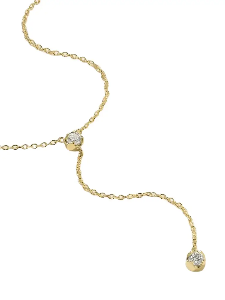 Jennifer Meyer 18-karat Gold Diamond Necklace