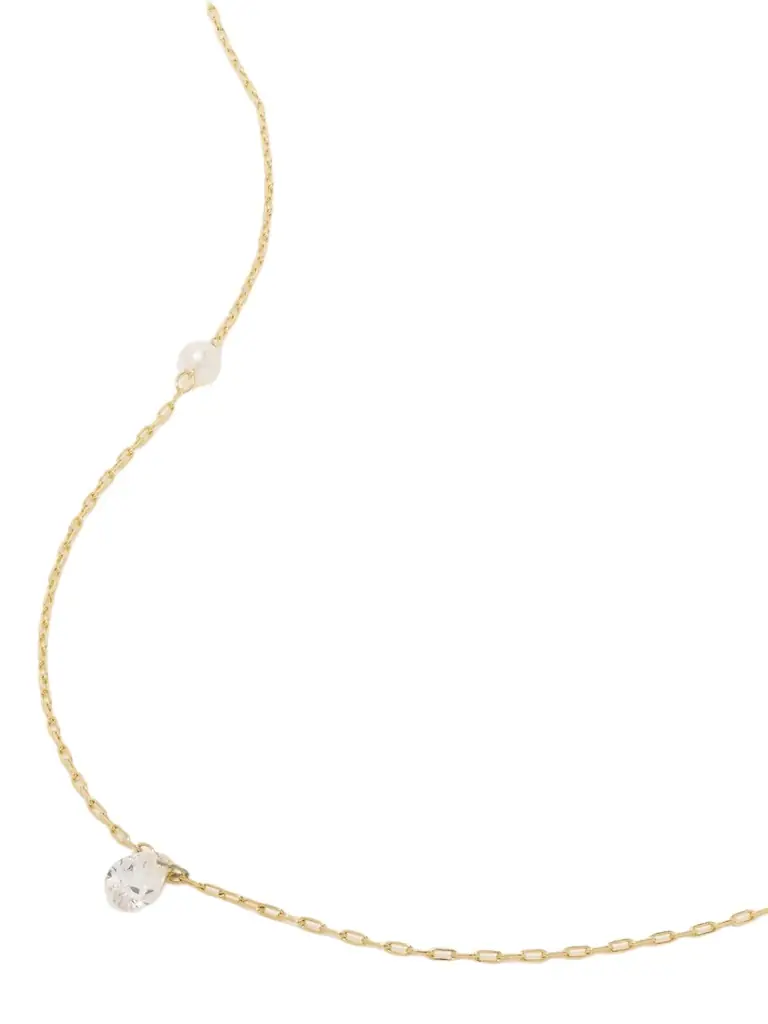 Mizuki Sea Of Beauty 14-karat Gold, Pearl And Diamond Necklace