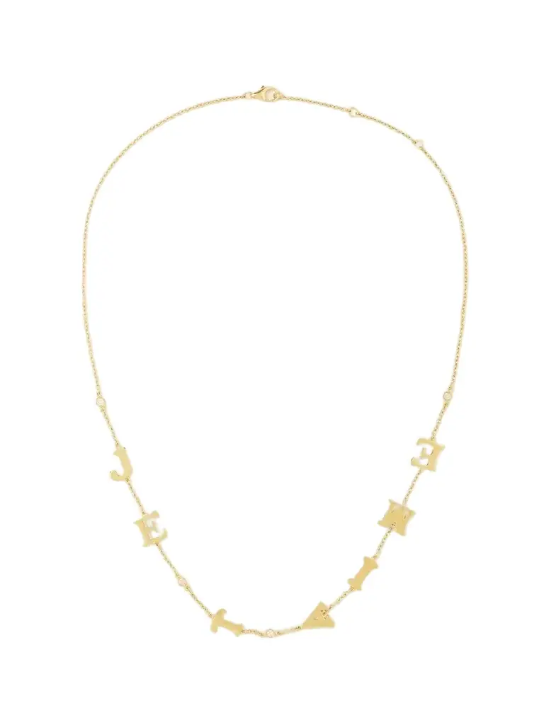 Yvonne Léon Je T'aime 9-karat Gold Diamond Necklace