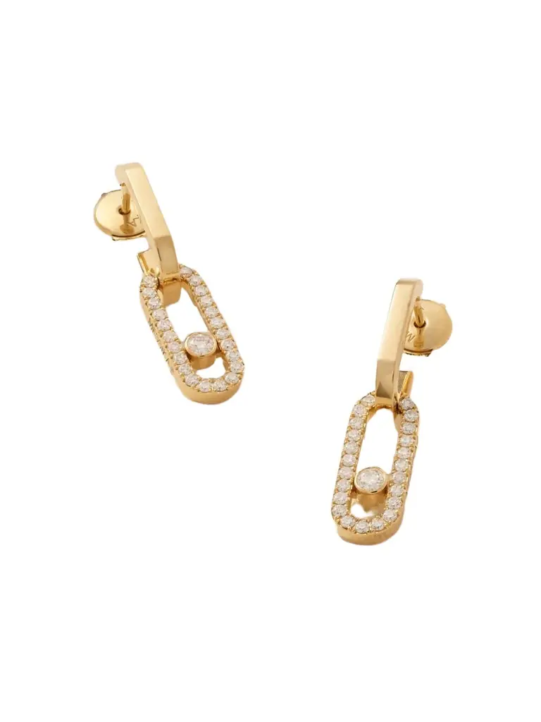 Messika Move Link 18-karat Gold Diamond Earrings