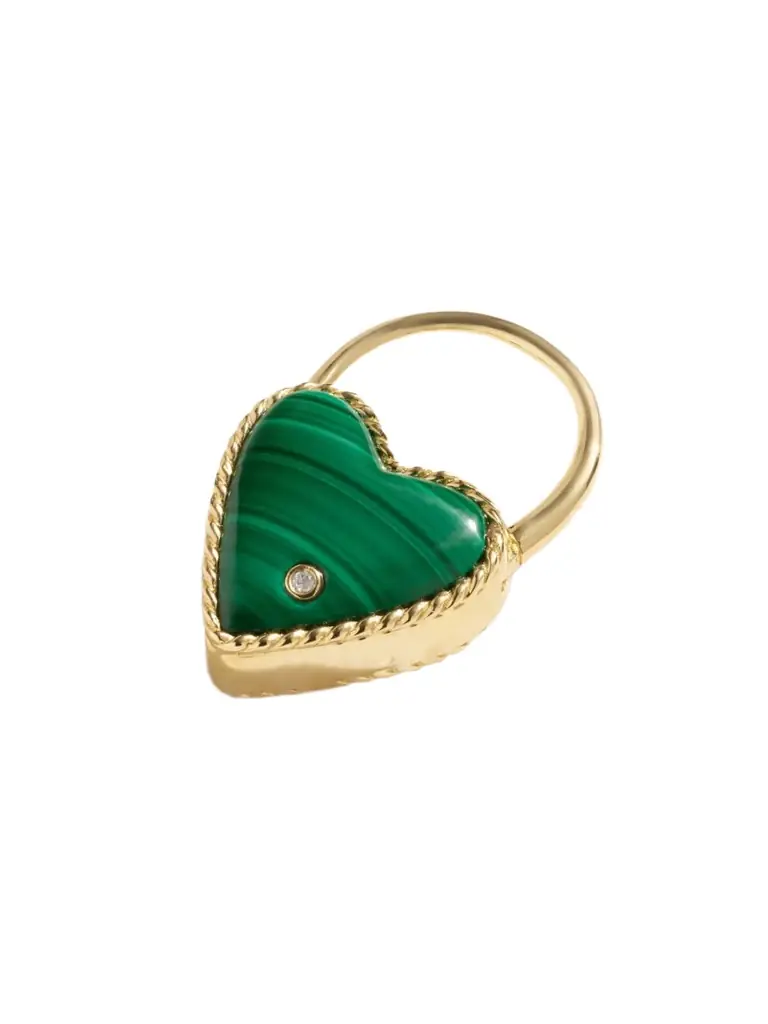 Yvonne Léon 9-karat Gold, Malachite And Diamond Single Earring