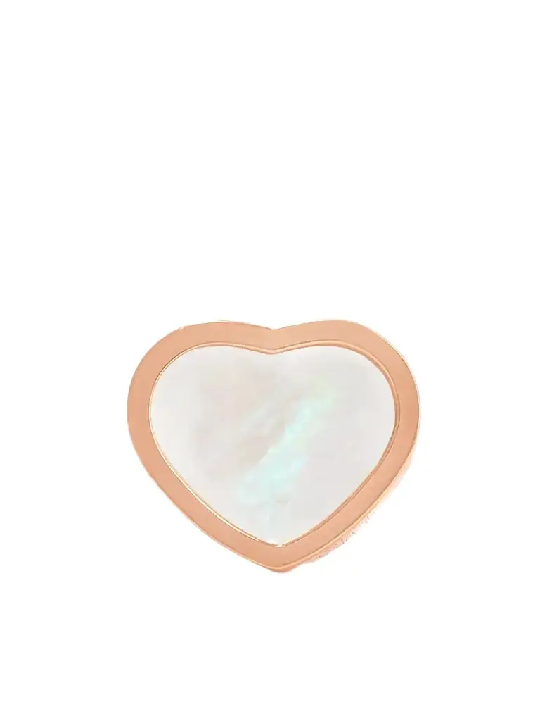 Chopard My Happy Hearts 18-karat Rose Gold Mother-of-pearl Single Earring