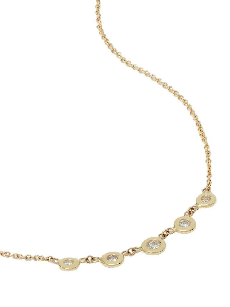Jacquie Aiche Emily 14-karat Gold Diamond Necklace