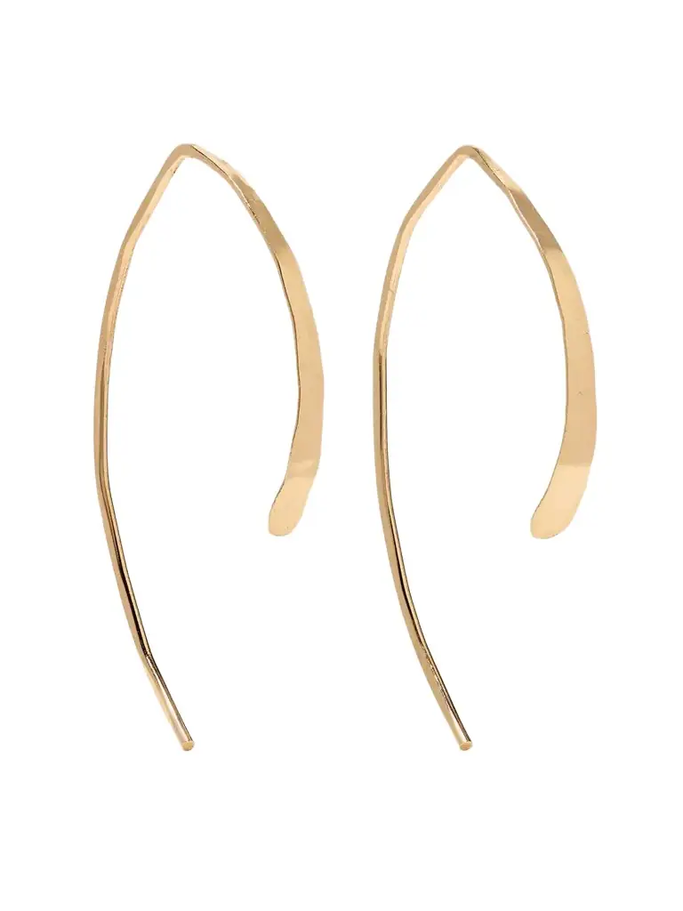 Melissa Joy Manning Wishbone 14-karat Gold Earrings