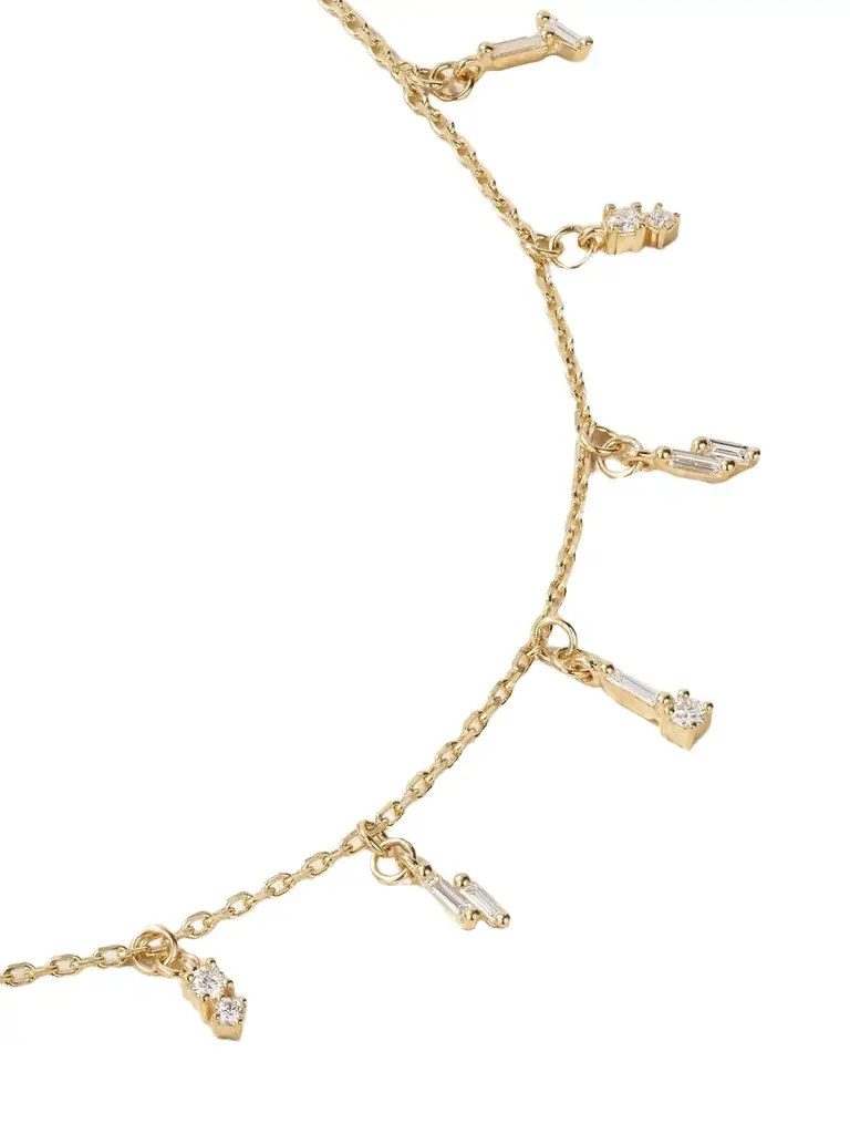 Suzanne Kalan 18-karat Gold Diamond Necklace