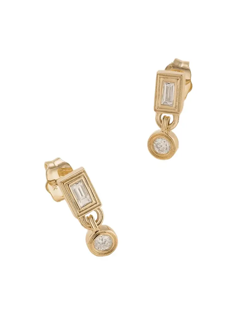 Sydney Evan 14-karat Gold Diamond Earrings