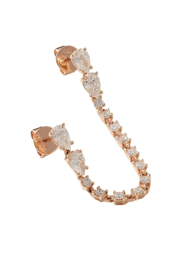 Anita Ko Daphne 18-karat Rose Gold Diamond Single Earring