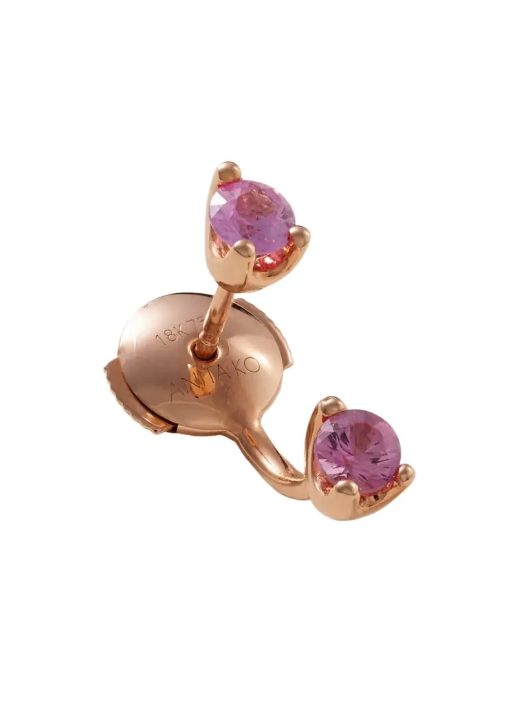 Anita Ko Orbit 18-karat Rose Gold Sapphire Single Earring