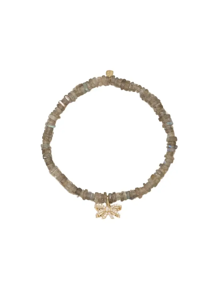 Sydney Evan 14-karat Gold, Labradorite And Diamond Bracelet