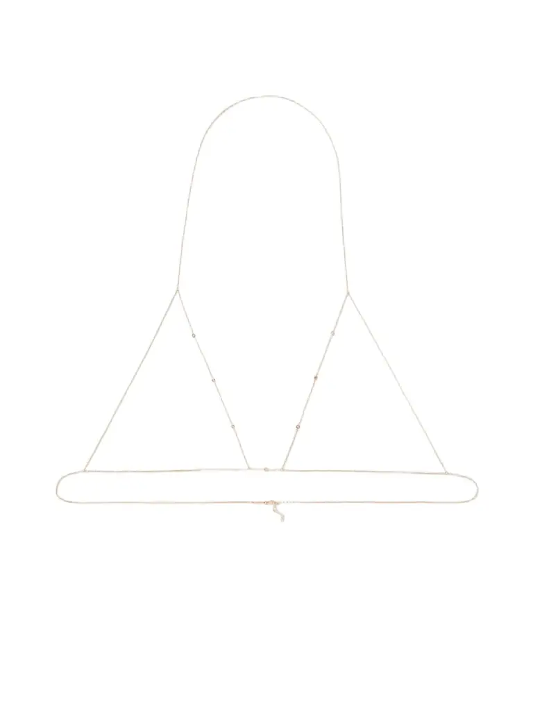 Jacquie Aiche 14-karat Rose Gold Diamond Body Chain