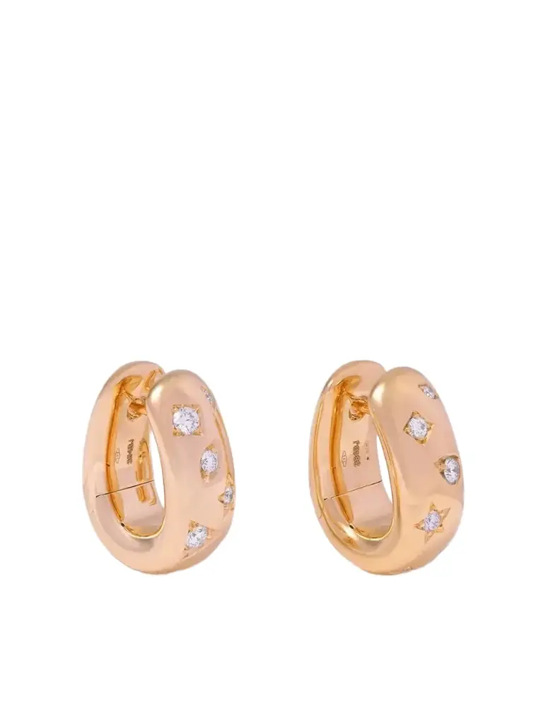 Pomellato Iconica 18-karat Rose Gold Diamond Hoop Earrings