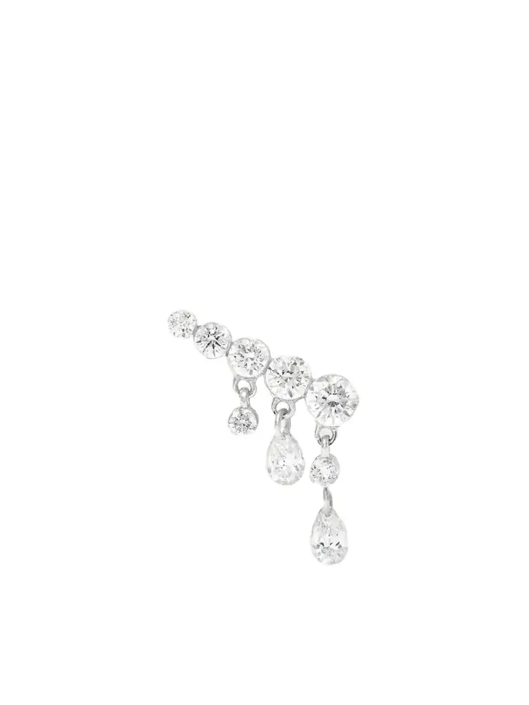 MARIA TASH Invisible Crescendo 18-karat White Gold Diamond Single Earring - Women's Jewelry And Watches