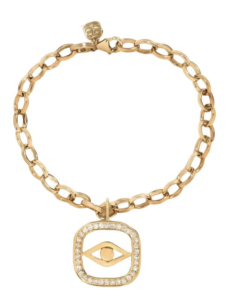 Sydney Evan 14-karat Gold Diamond Bracelet