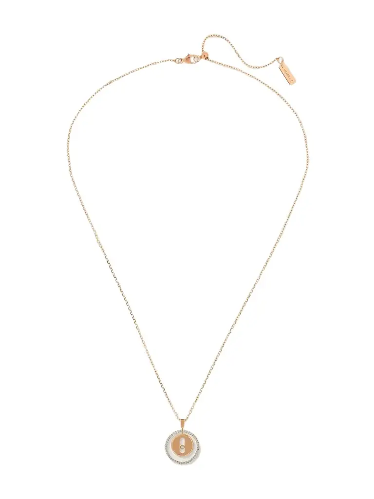 Messika Lucky Move 18-karat Rose Gold Diamond Necklace