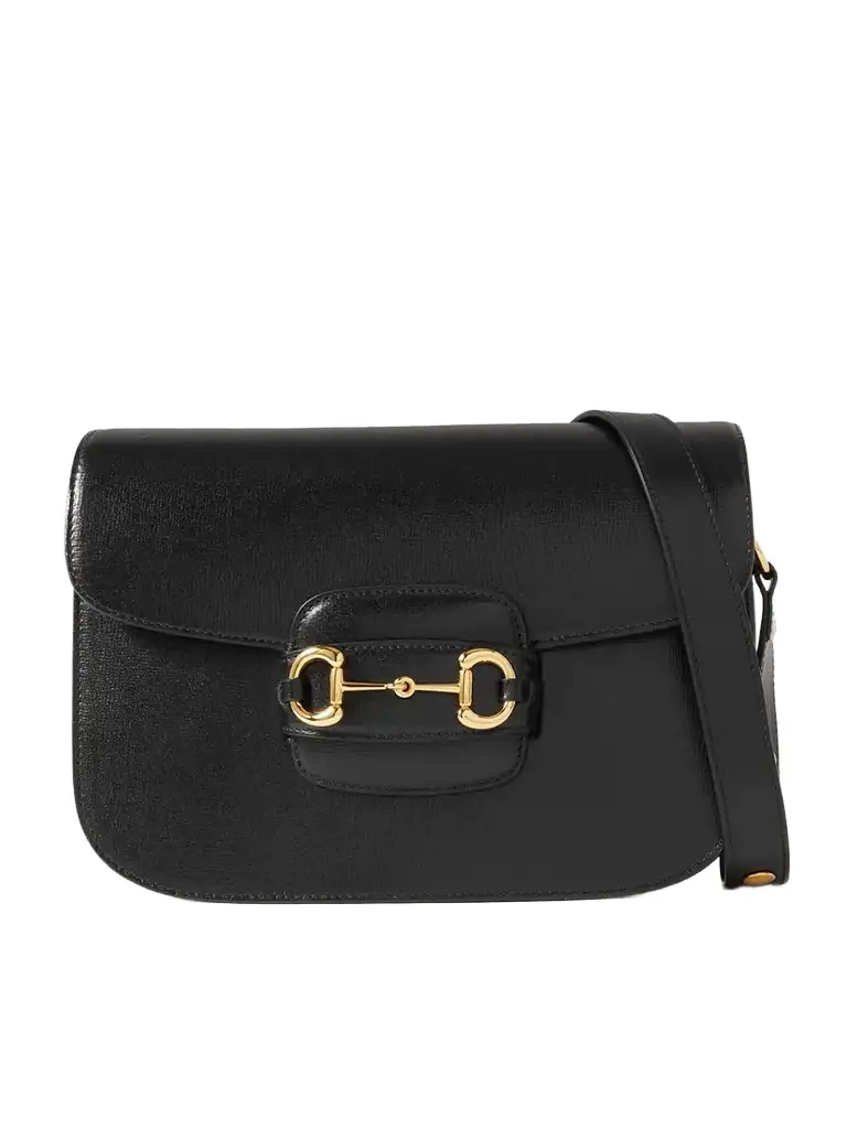 Gucci Horsebit 1955 Medium Textured-leather Shoulder Bag