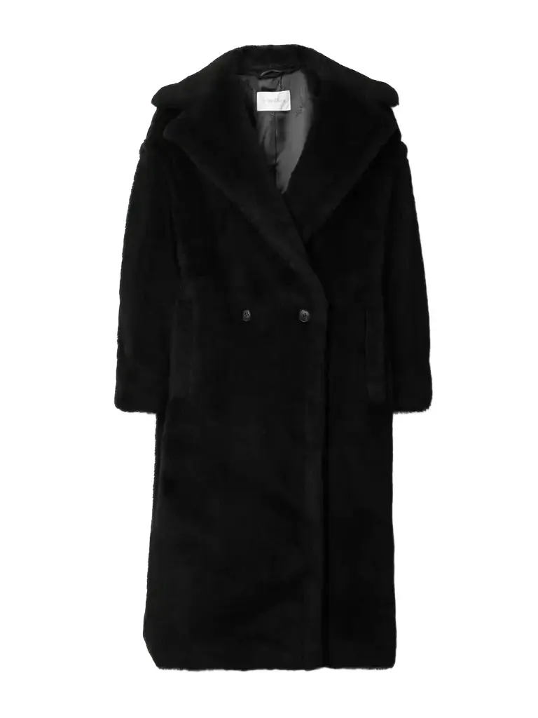 Max Mara Tedgirl Double-breasted Alpaca, Wool And Silk-blend Coat