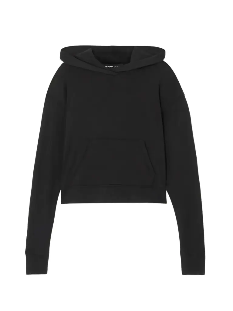 James Perse Cropped Cotton-jersey Hoodie