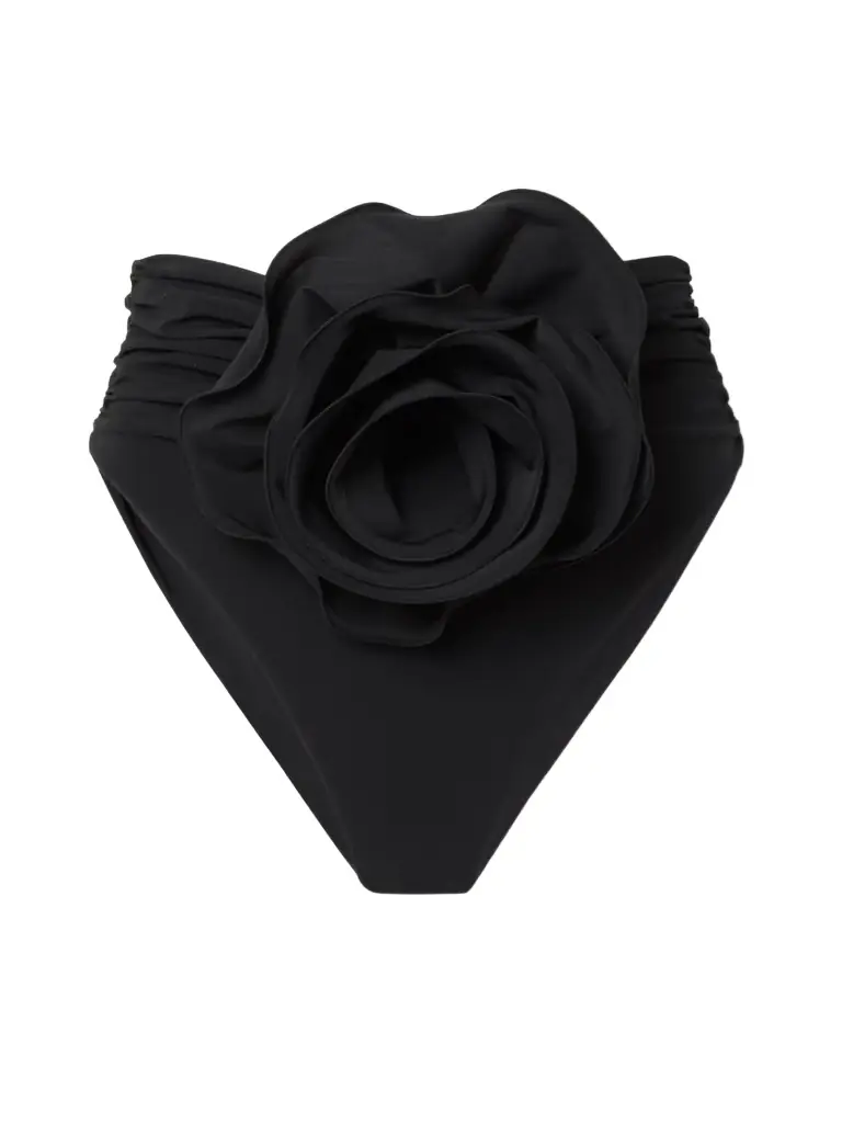 Magda Butrym Appliquéd Ruched Bikini Briefs