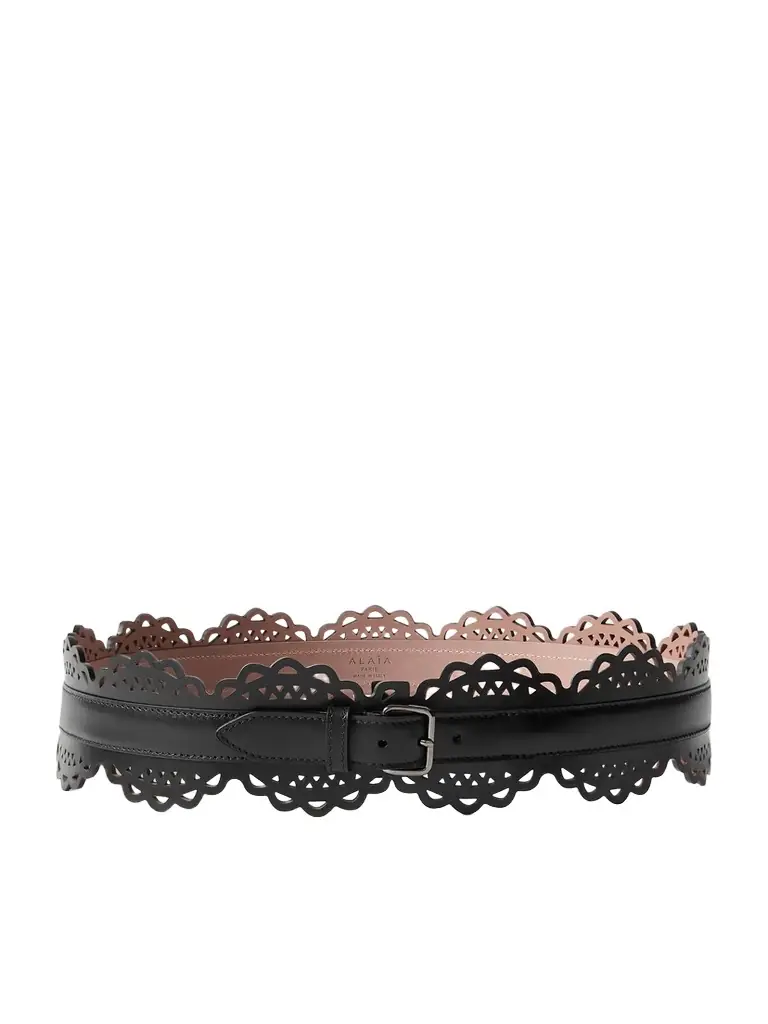 Alaïa Laser-cut Leather Belt