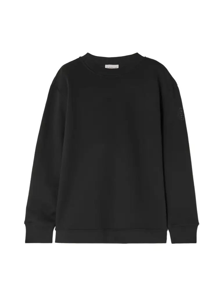 Moncler Paneled Shell And Cotton-jersey Sweatshirt