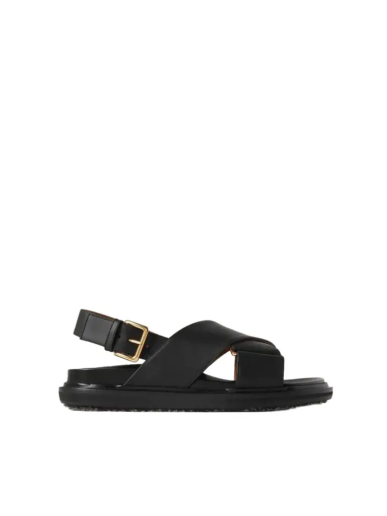 Marni Fussbett Leather Slingback Sandals