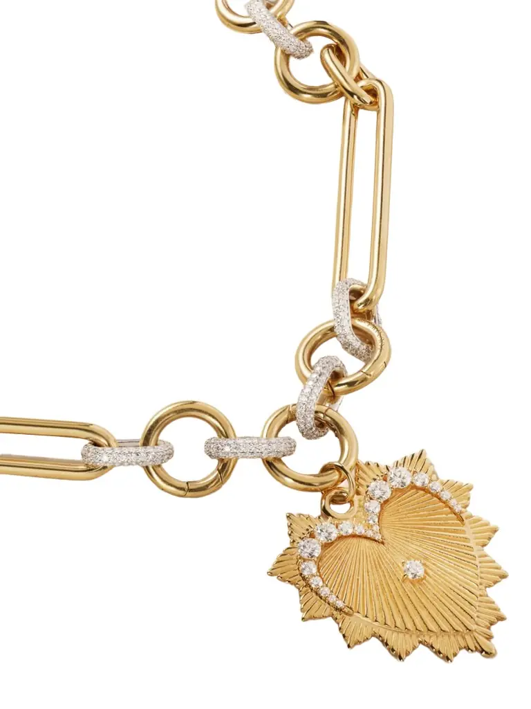 Foundrae Love 18-karat Gold Diamond Necklace