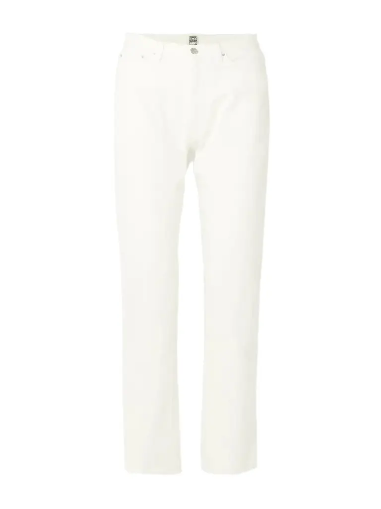 TOTEME + Net Sustain Twisted Seam High-rise Straight-leg Organic Jeans
