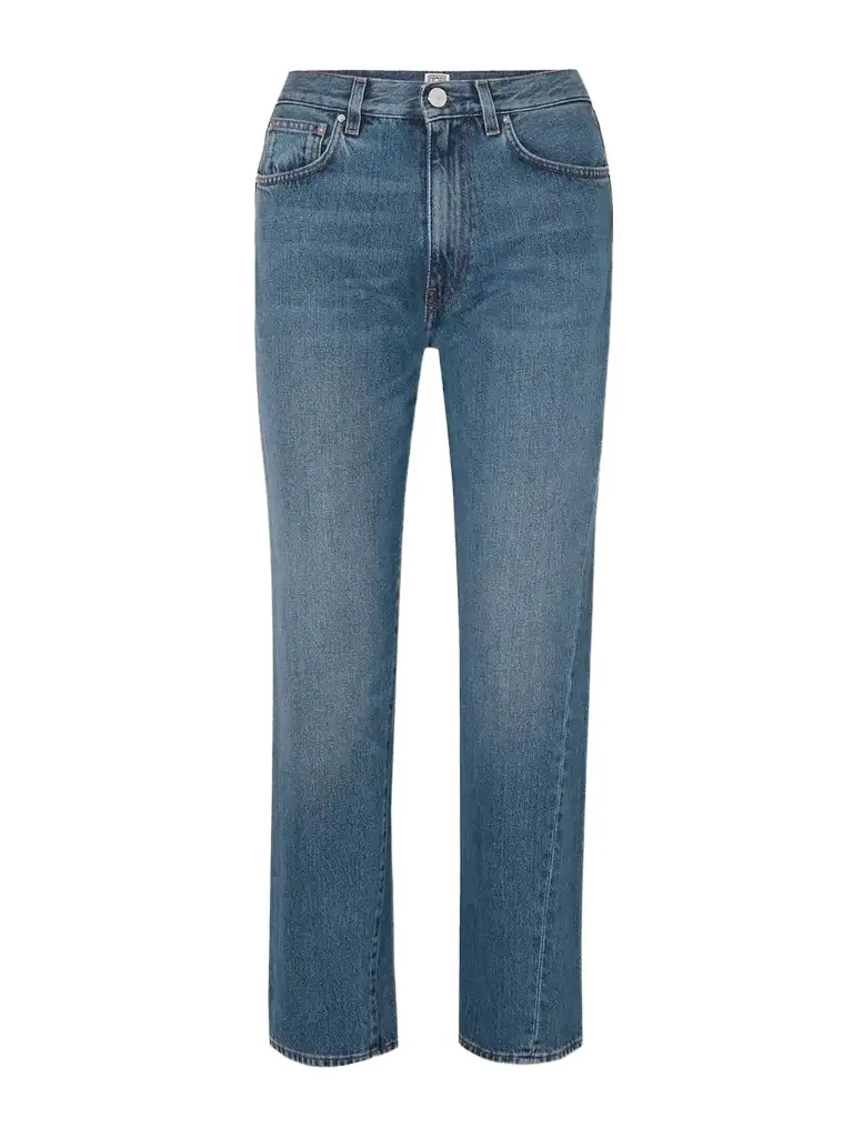 TOTEME Twisted Seam High-rise Straight-leg Jeans
