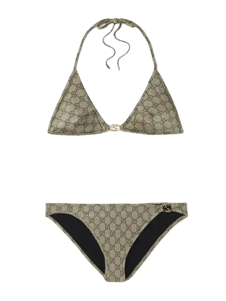 Gucci Embellished Printed Bikini