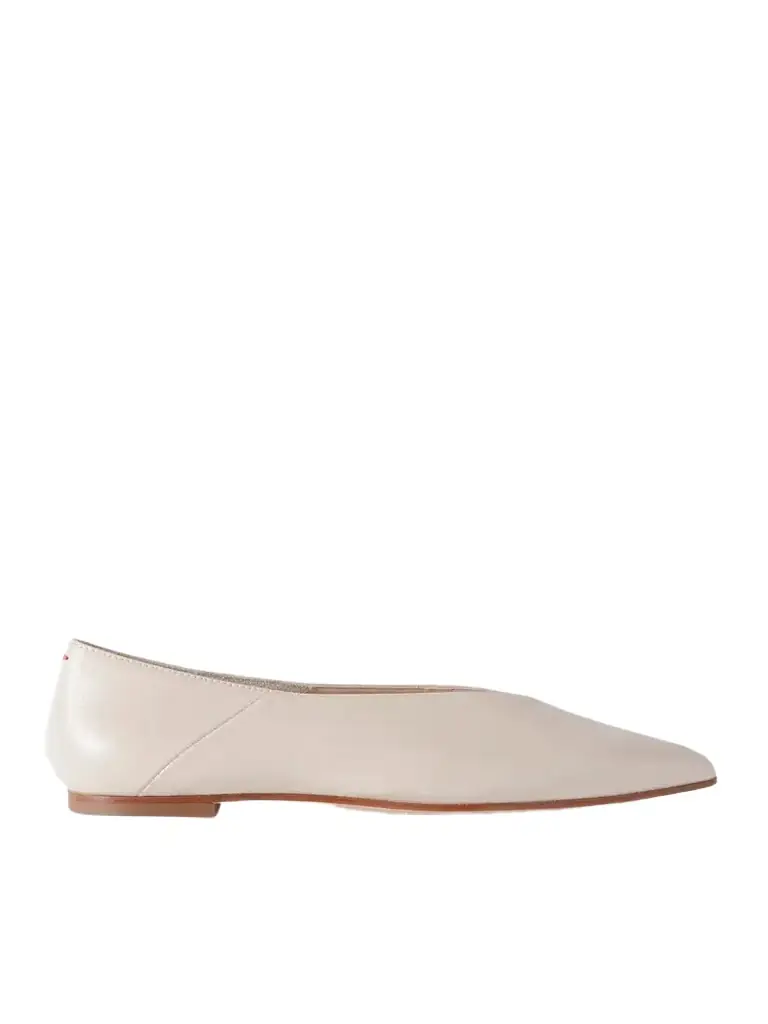 aeyde Moa Leather Point-toe Flats
