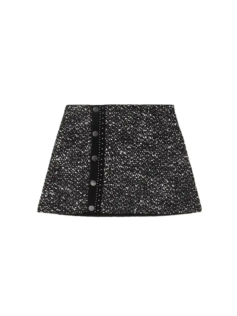 Moncler Bouclé Mini Skirt