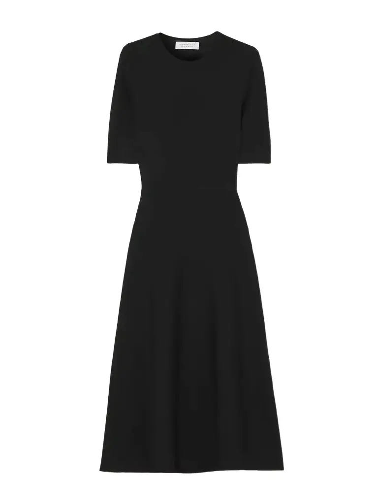 Gabriela Hearst Seymore Wool, Cashmere And Silk-blend Midi Dress